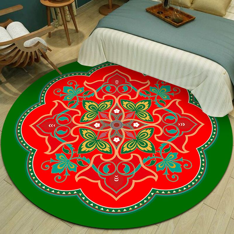 Tapis de zone de mandala multicolore