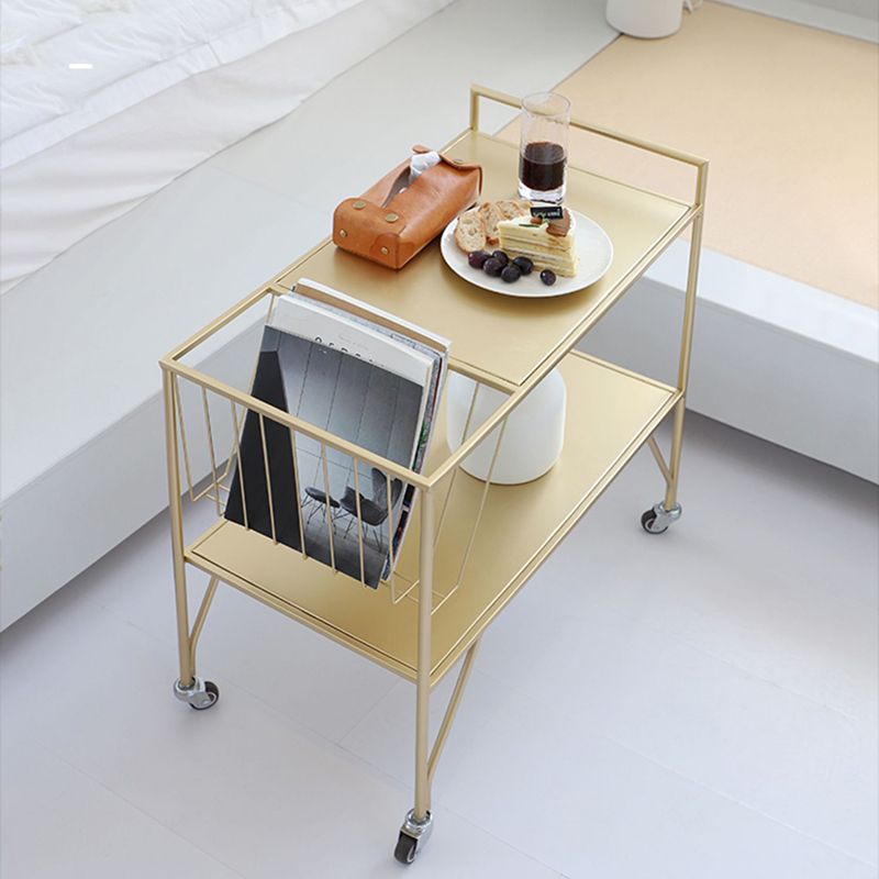 Contemporary Bedside Cabinet Lower Shelf Night Table for Bedroom