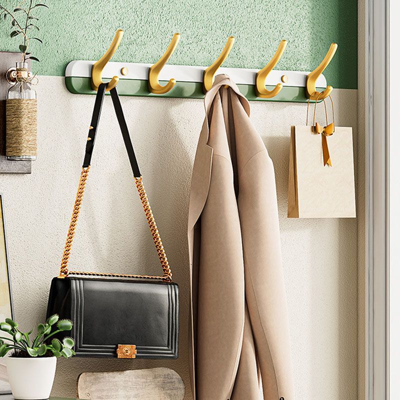 Metal and Wood Coat Hanger Modern Minimalist Home Wall Hanging Coat Rack