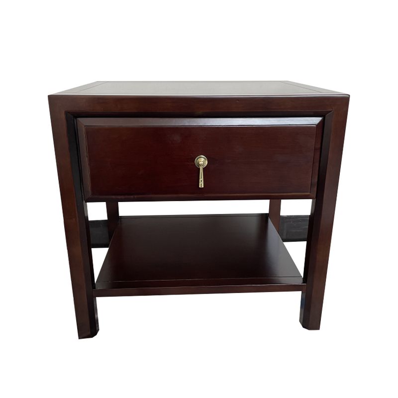 Traditional Nightstand Solid Wood Accent Table Nightstand with Drawer