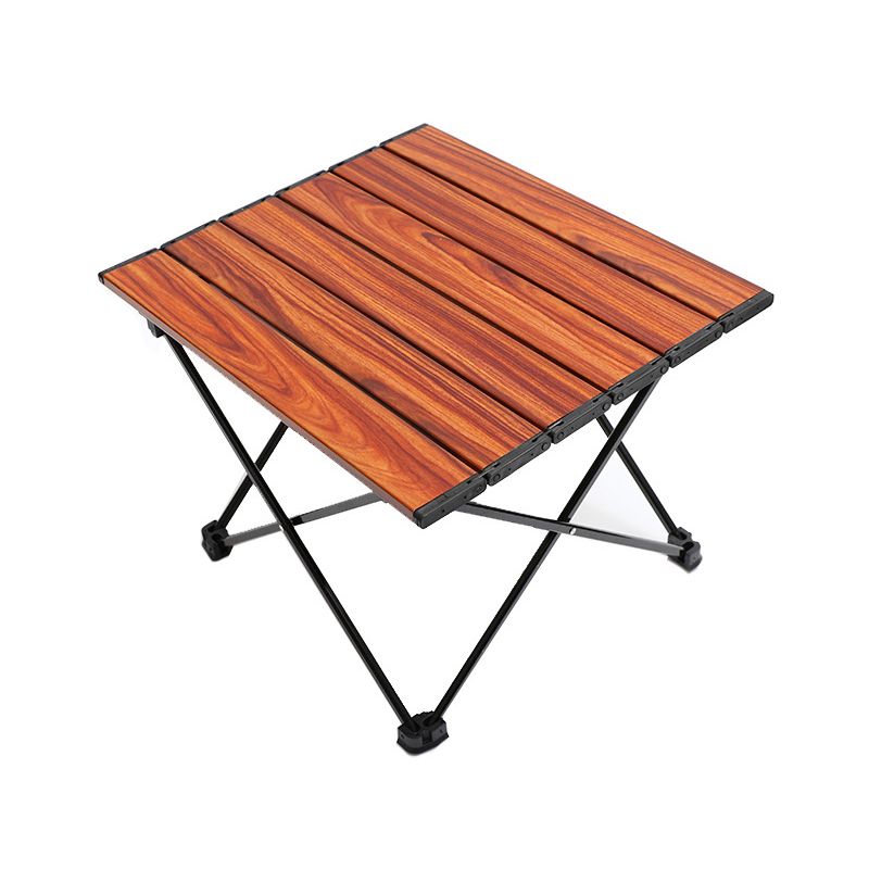 Rectangle Metal Camping Table Rustic Folding Table for Outdoor