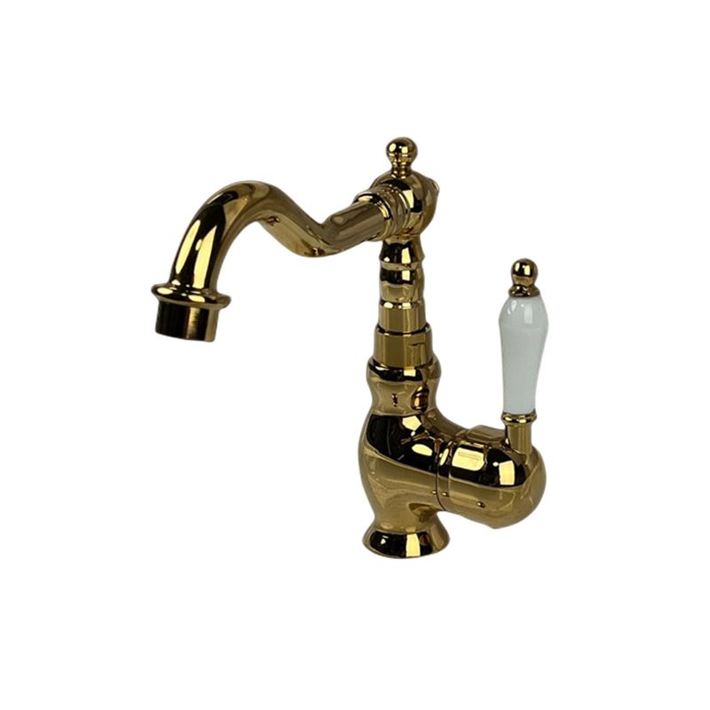 Glam Brass Bathroom Sink Faucet with 1-Handle Vessel Sink Bathroom Faucet