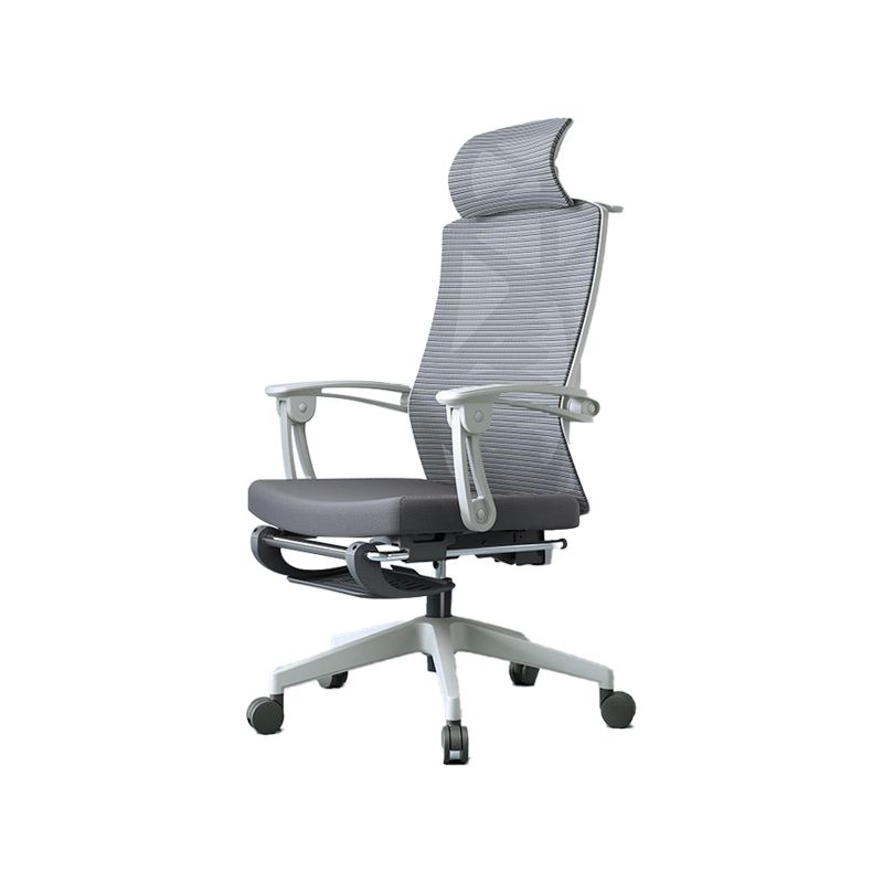 Modern Fixed Arms Office Chair Swivel Adjustable Seat Height Desk Chair with Wheels