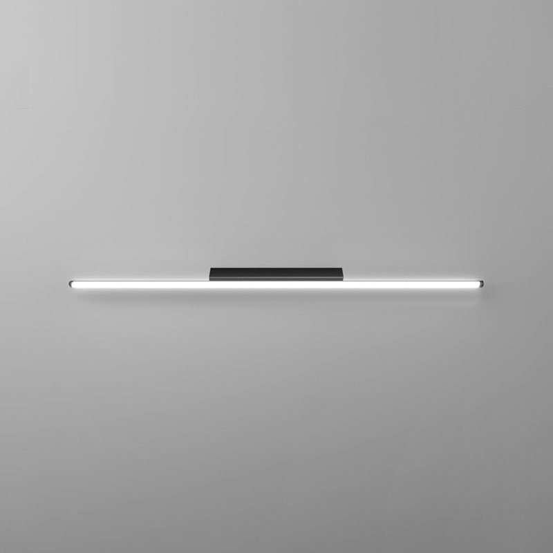 Linear Shape Metal Wall Mount Lighting Modern 1-Light Mirror Wall Mount Light Fixture