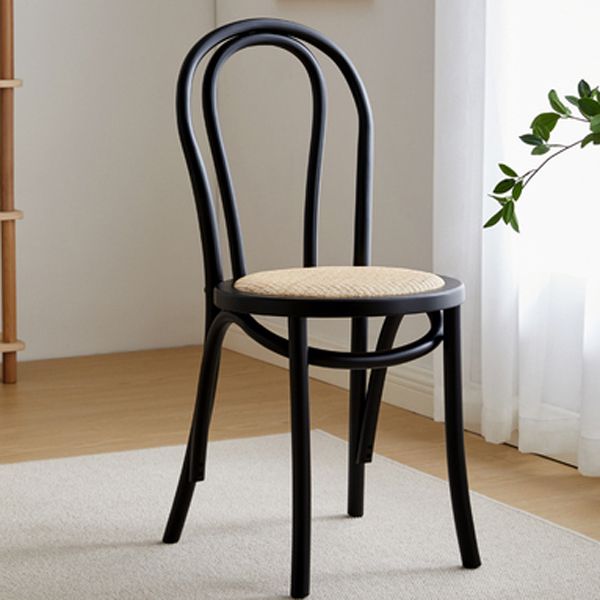 Glam Style Side Chair Solid Wood Home Windsor Back Dining Chair