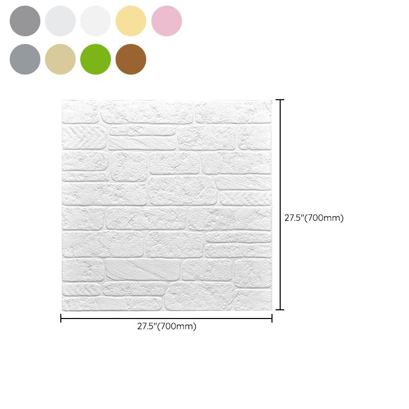 Colorful 3D Embossed Wall Panel Waterproof Faux Stone Wall Tile