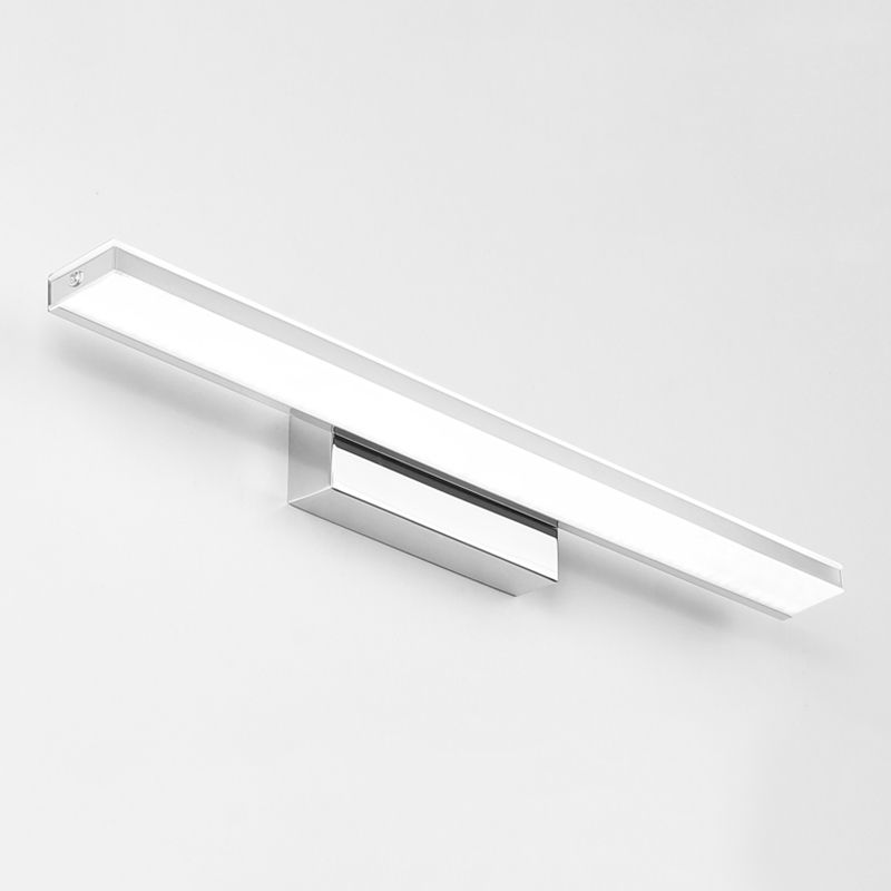 Stainless Steel Linear Wall Lamp Sconce Minimalism Sconce Light Fixture for Bathroom