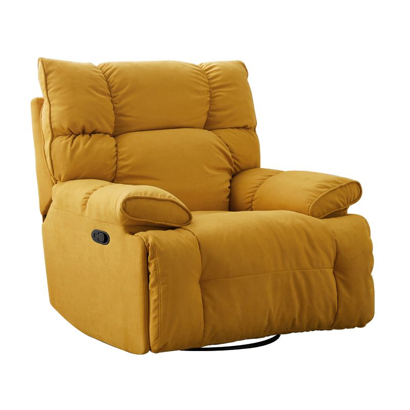 Contemporary Standard Recliner Microsuede Single Recliner Chair