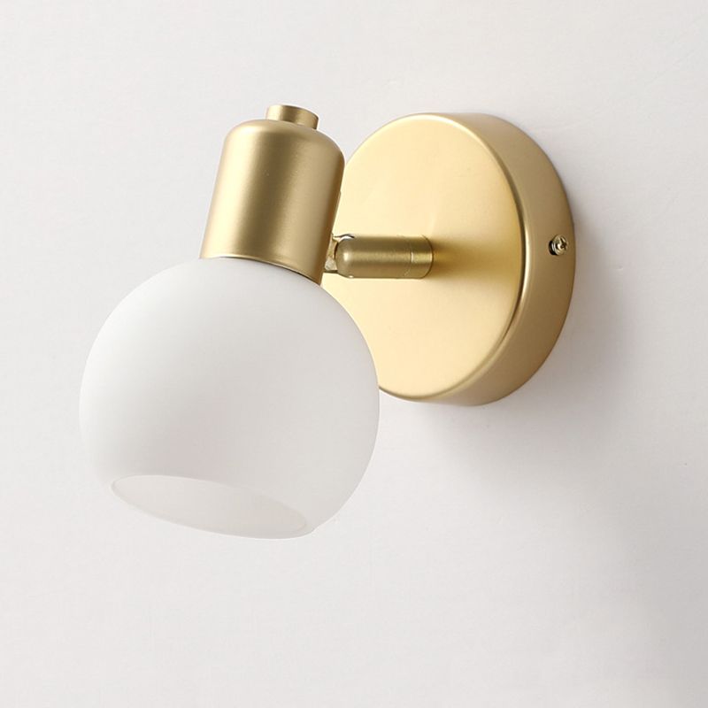 Industrial Style Glass Vanity Light Bell Shape Vanity Lamp for Shower Room