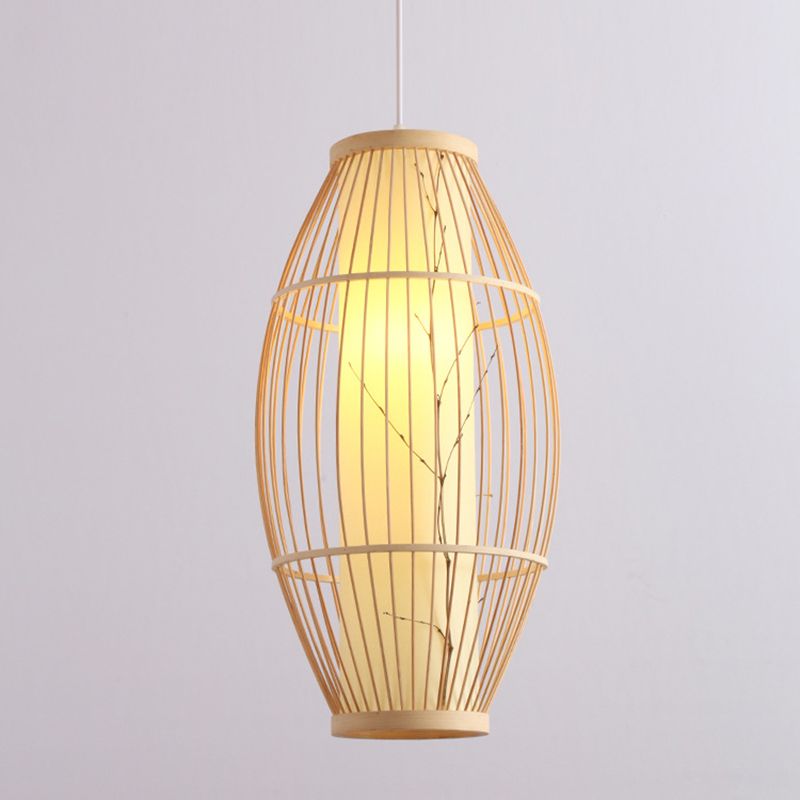 1 Light Light Light Algated Cince Chinese Bamboo Hanging Lights for Restaurant