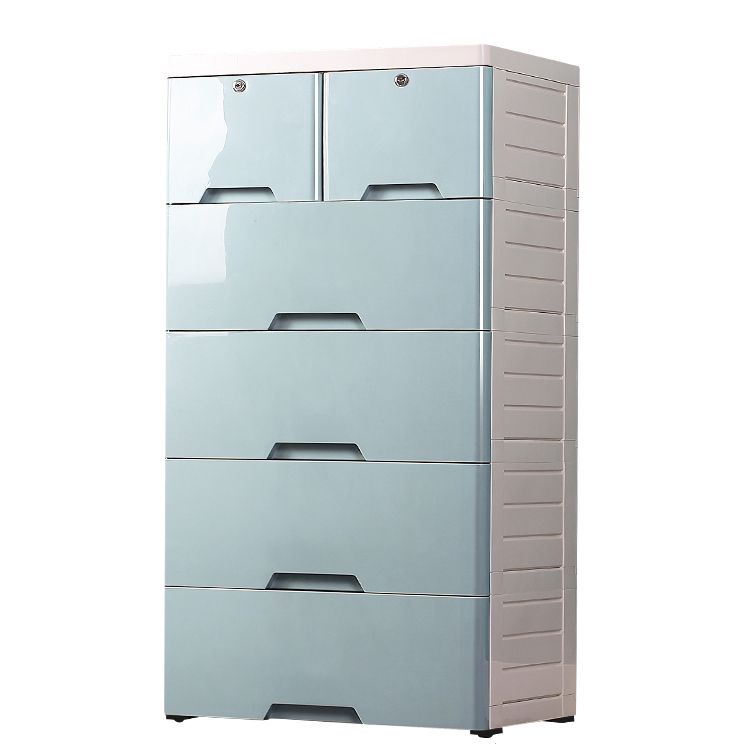 Contemporary Chest Plastic Chest Drawers with Drawers and Lock for Bedroom