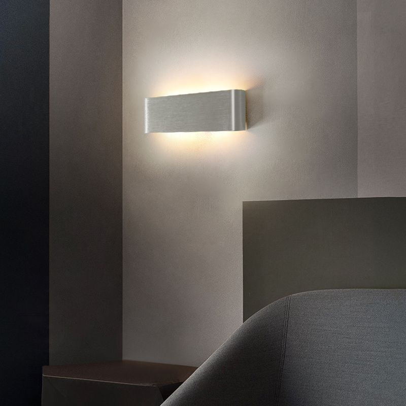 Modern Minimalist Style Rectangle Vanity Wall Light Fixtures Metal Vanity Lights for Bathroom