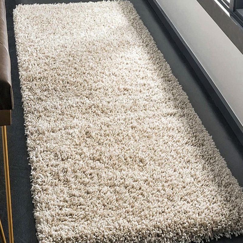 Multi-Color Casual Rug Polyster Solid Colored Area Carpet Non-Slip Stain-Resistant Machine Washable Indoor Rug for Bedroom