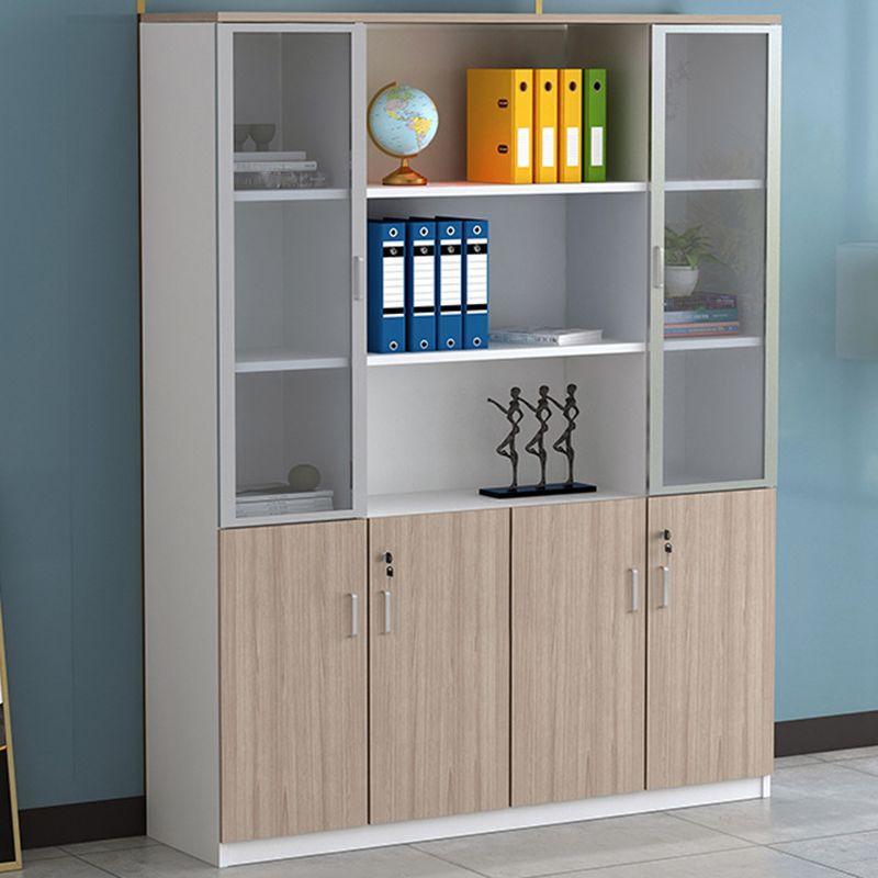 Modern Style Lateral Filing Cabinet Wood Filing Cabinet with Lock and Storage