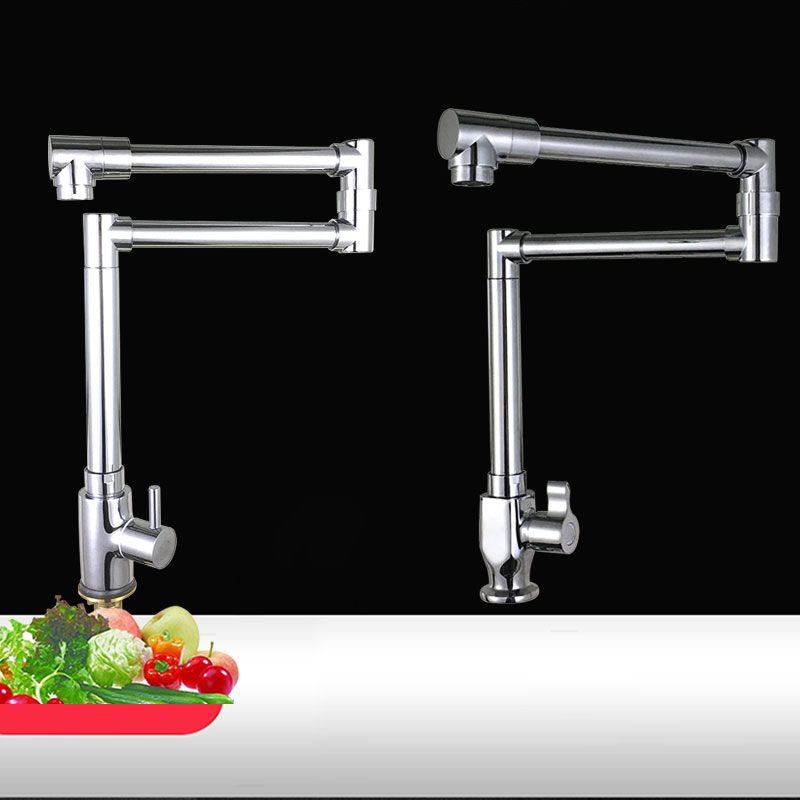 Modern Faucet 1-Handle 1-Hole Brass Single Level Low Profile Pot Filler Kitchen Faucet