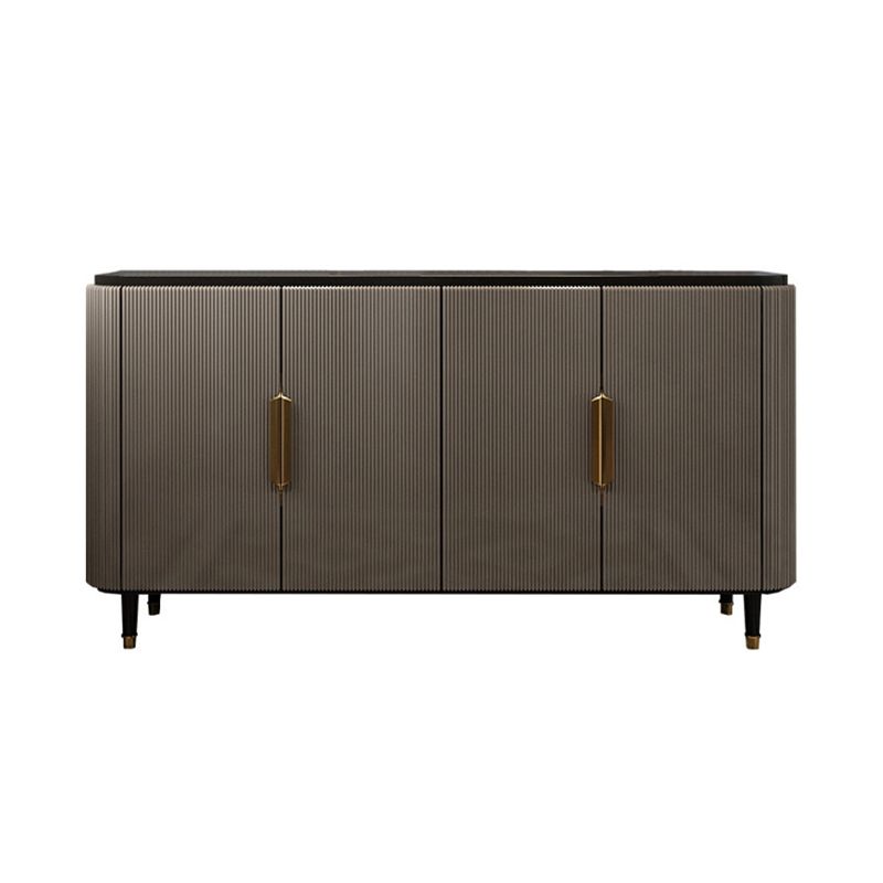 Glam Style Buffet Sideboard Dining Room 35.4"H 4 Doors Buffet Server