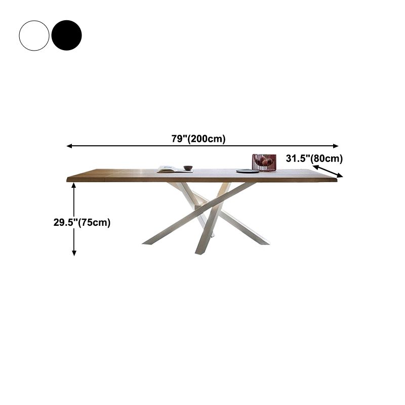 Table à manger de luxe à piédestal rectangle