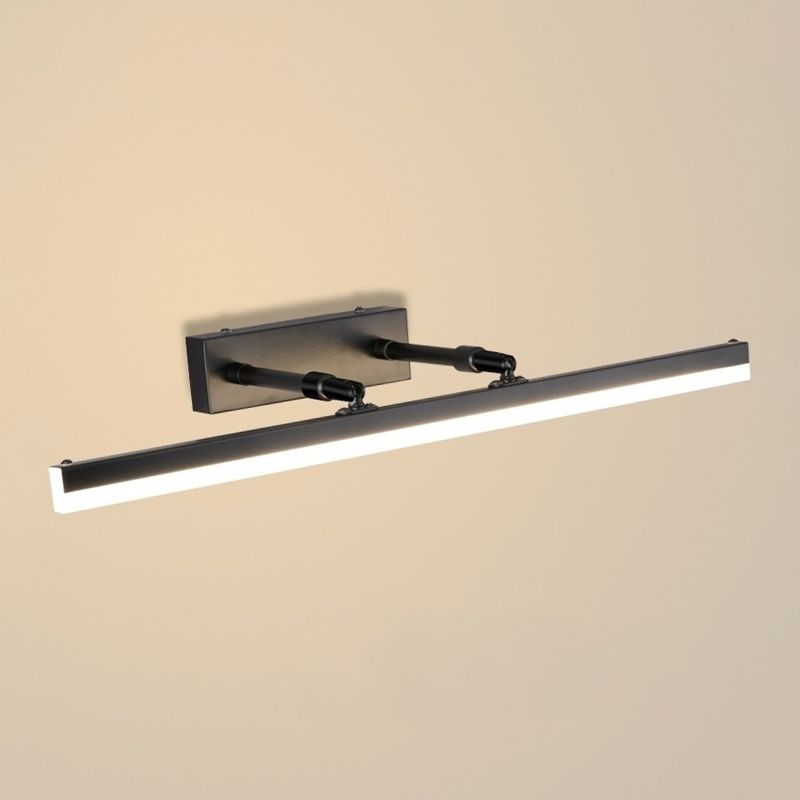 Lámparas de pared lineal de estilo moderno 1 Metal 1 luces de espejo LED de luz