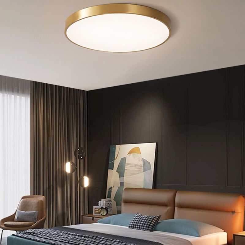 Gold Ceiling Light Fixture Modernism LED Flush Mount for Bedroom