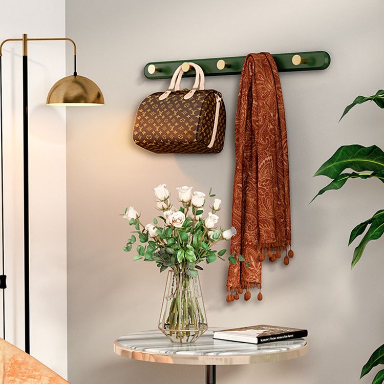 Modern Style Hall Stand Wall-Mounted with Hooks Wood Entryway Kit