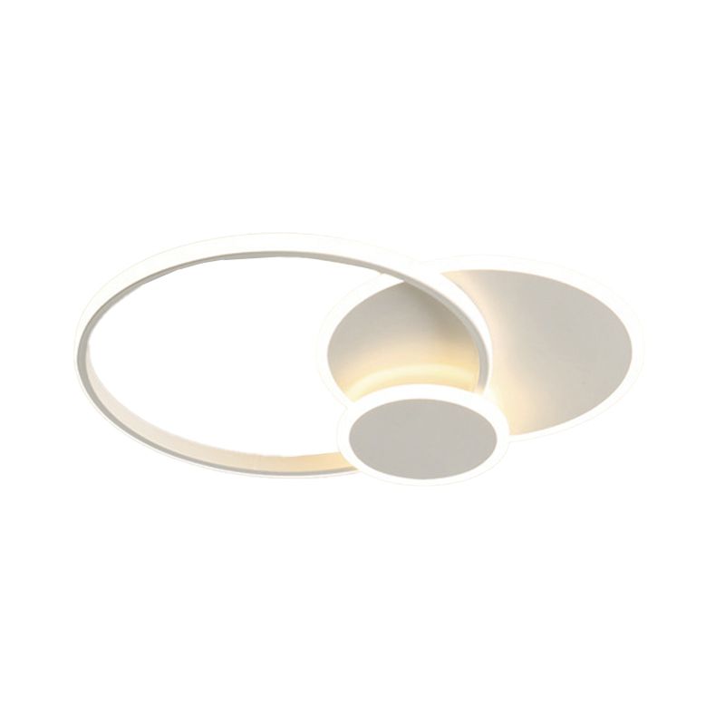 LED Flush Mount Lighting Contemporary White Ceiling Light for Room