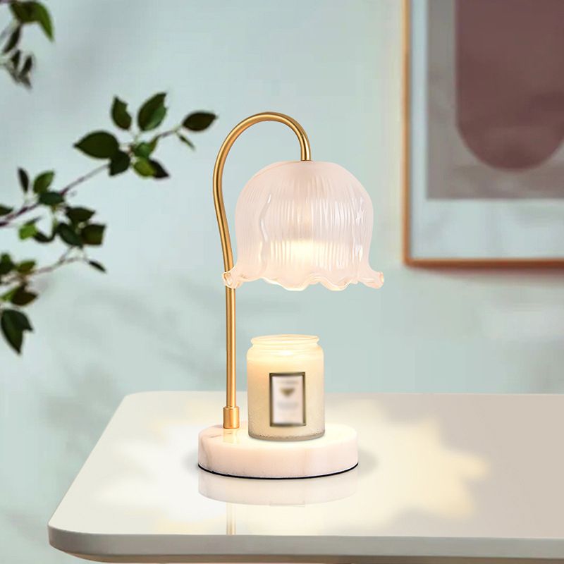 Flower Table Lamp Modern Aromatherapy Melting Wax Desk Lamp (Without Aromatherapy Candles)