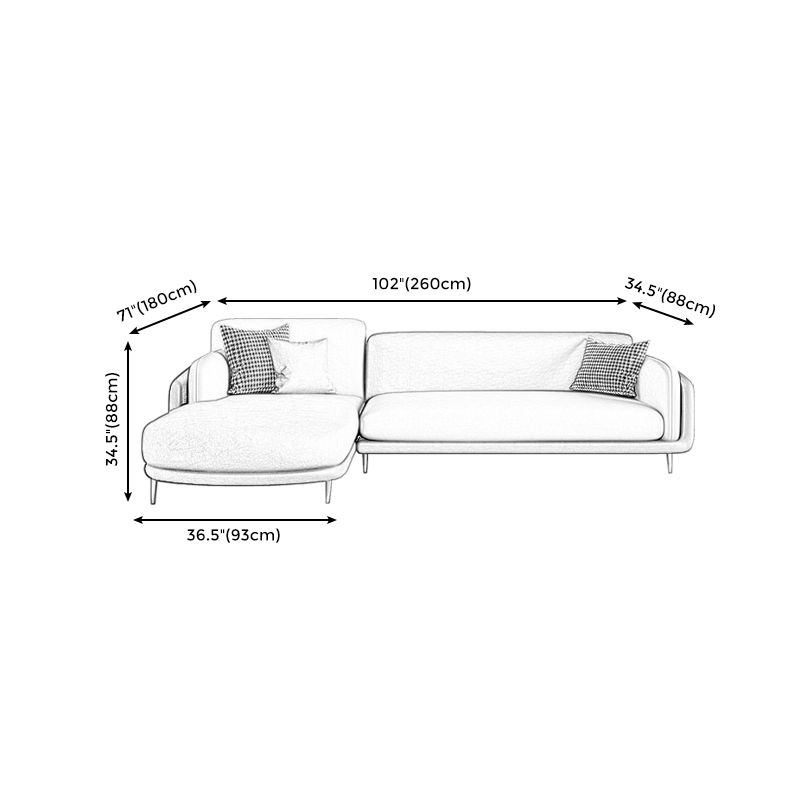 Ultra-Modern Pillow Top Arm Sofa Green and White Couch for Apartment