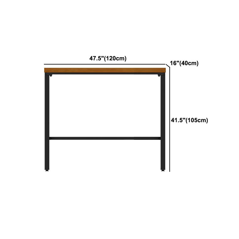 Pine Wood Bar Table Industrial Rectangle Bar Dining Table with Trestle for Cafe