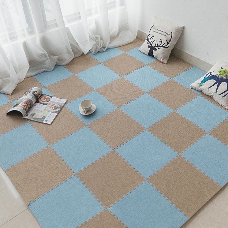 Level Loop Carpet Tile Colorful Non-Skid Interlocking Bedroom Carpet Tiles