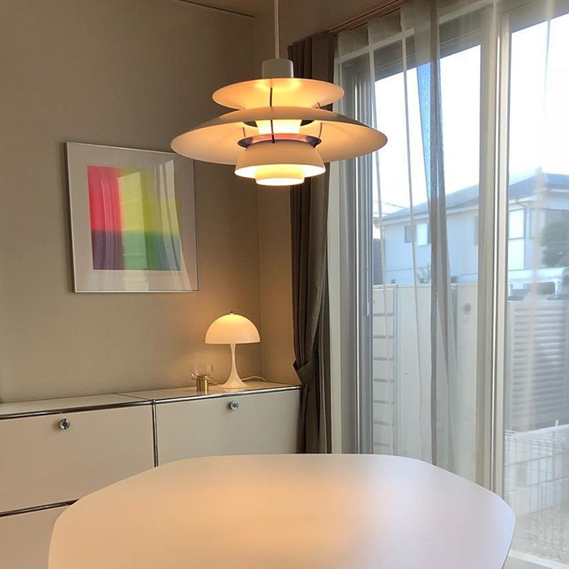 Modern Metal Shade Hanging Light Household Pendent Light for Sitting Room