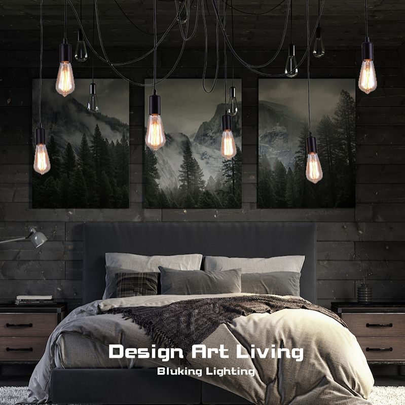 Minimalist Spider Adjustable Industrial Pendant Lighting for Living Room