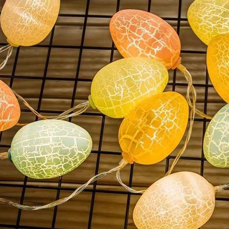 Battery Powered Easter Egg String Lamp Artistic Plastic Bedroom Festive Light
