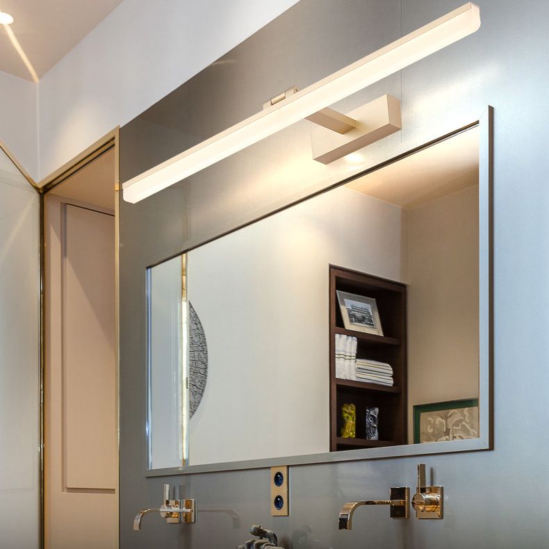 Simplicidad nórdica Luces de pared rectangulares Luz de plástico de plástico Accesorios para el baño