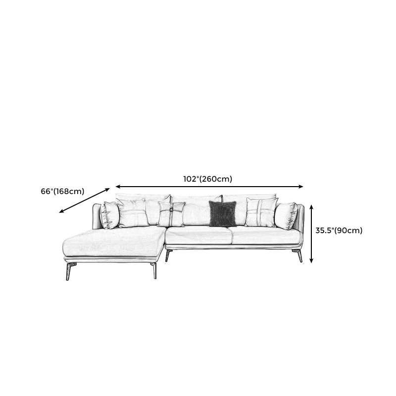 Urban Faux Leather Square Arm Sofa/Sectional for Apartment, Living Room