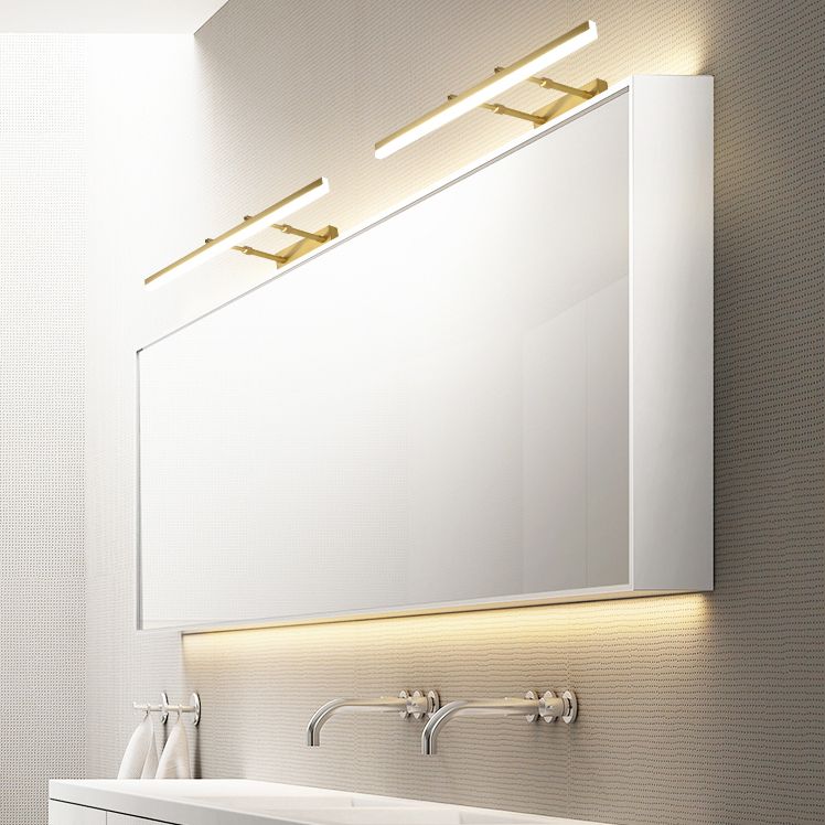 Linear Metal Led Bathroom Vanity Lights Modern Led Vanity Light Fixtures for Bathroom