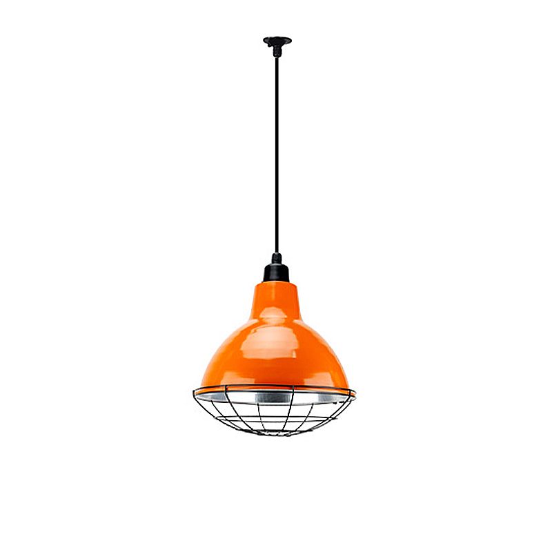 Single Industrial Dome Pendant Lighting with Metallic Finish