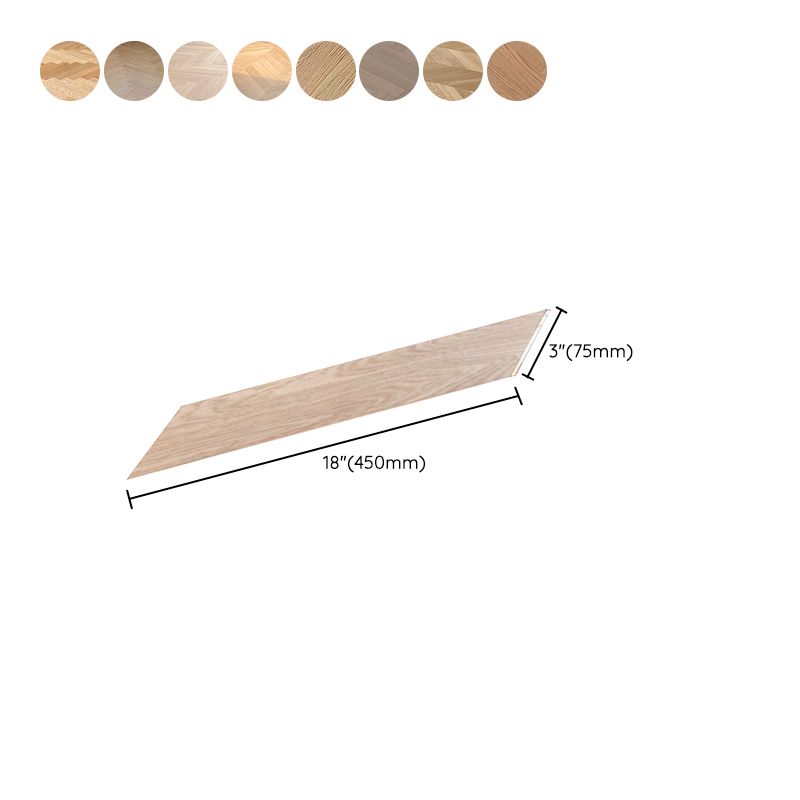 Click-Locking Plank Flooring Solid Wood Contemporary Hardwood Deck Tiles