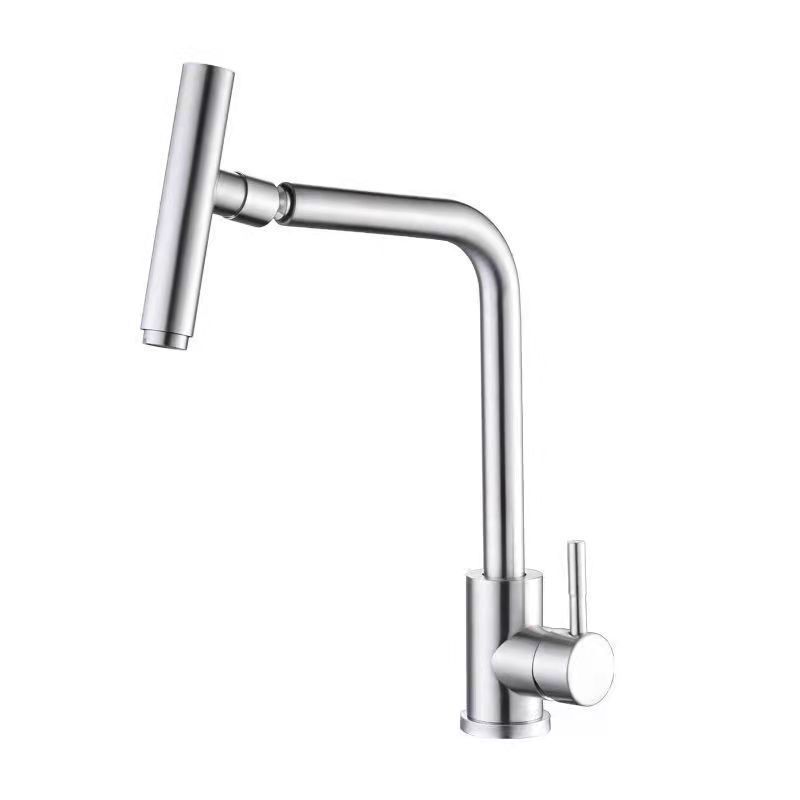 1-Handle Faucets with Water Dispenser Stainless Steel Standard Kitchen Faucets