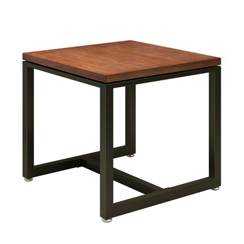 Industrial Style Solid Wood Dining Table Trestle Base Dining Site Table for Dining Room