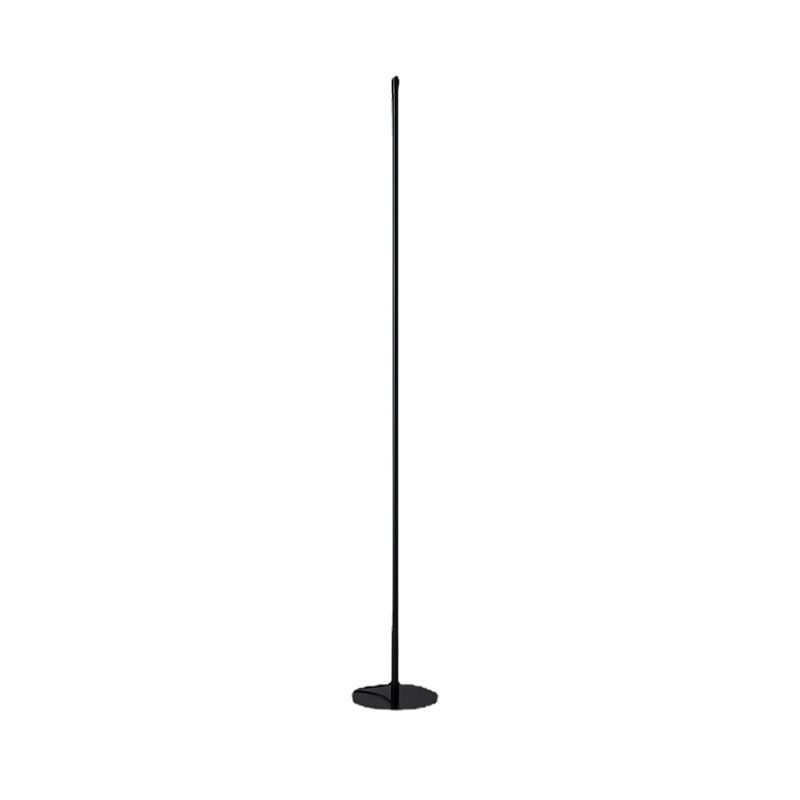 1 Light Linear Floor Lamp Contemporary Metal Standard Lamps for Living Room