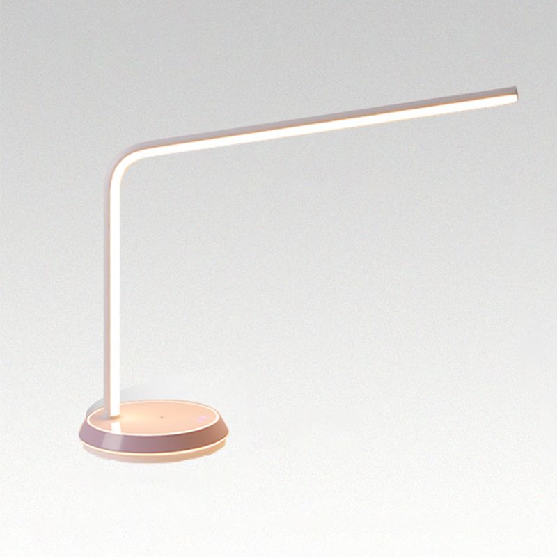 1-Light Linear Table Light Contemporary Metal Nightstand Lamps for Study Room