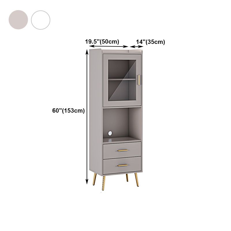 Modern Cabinet Engineered Wood Buffet Stand Living Room 2 Drawer Sideboard