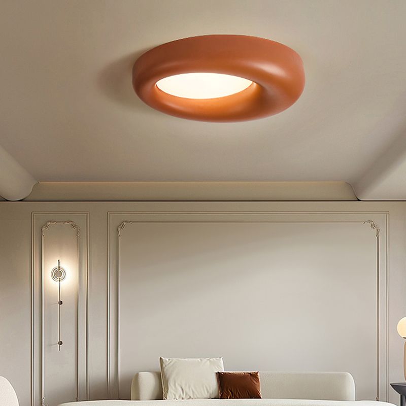 Aluminum and Acrylic Flush Mount Nordic Round LED Ceiling Flush