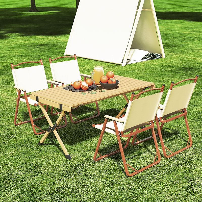 Modern Style Folding Table Outdoor Manufactured Wood Camping Table