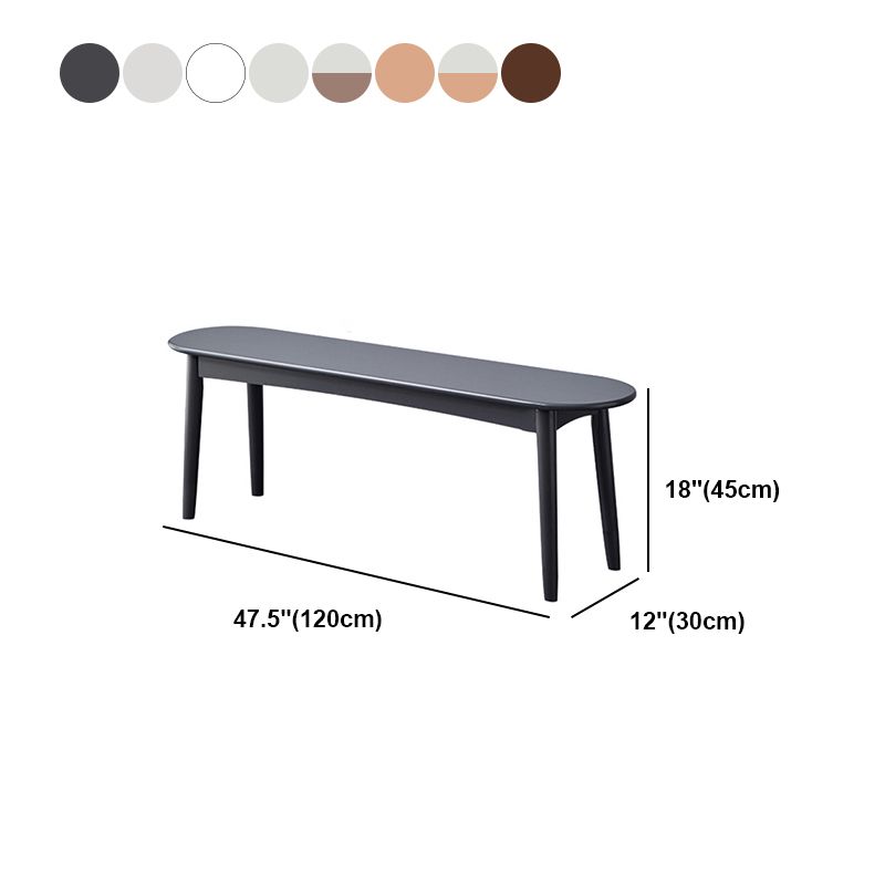 11.8 Inch Wide Seating Bench Modern Solid Wood Bench with Legs