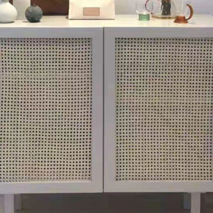 Rattan Living Room Sideboard 39.5"L Cabinet Modern Server Cabinet with Storage