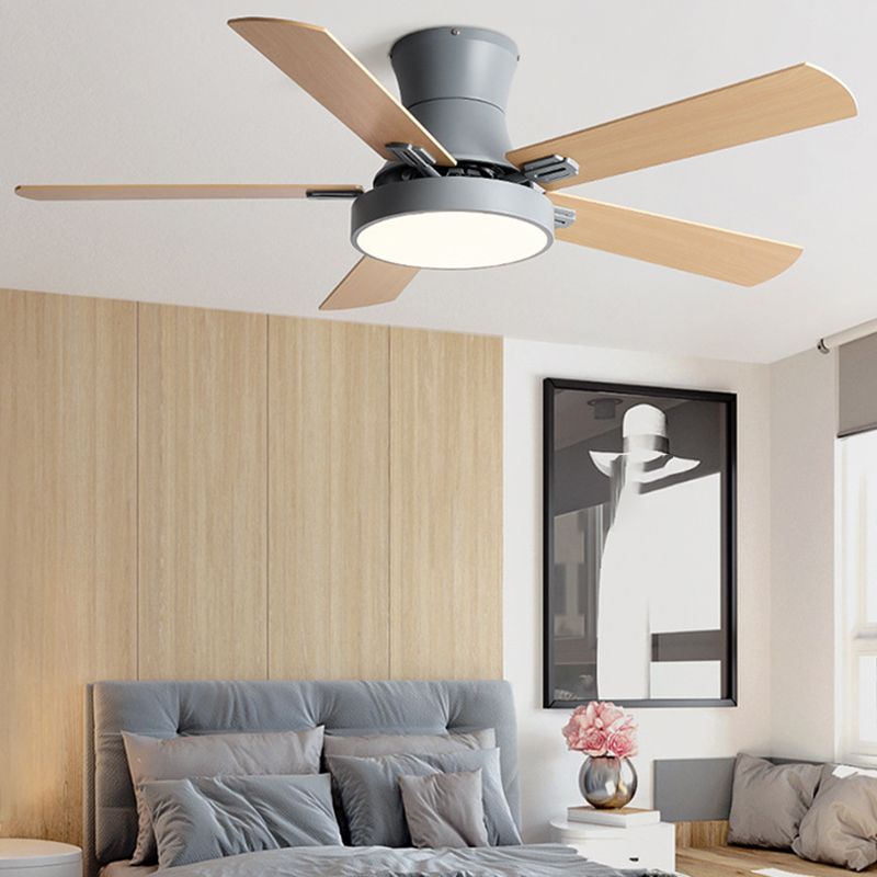 Minimalist Ceiling Fan Light Fixture Modern LED Ceiling Lamp for Bedroom