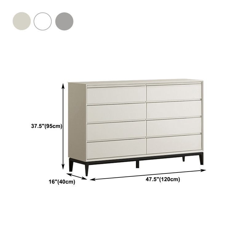 Wood Top Chest Light Grey/White/Beige Chest with Drawers for Bedroom