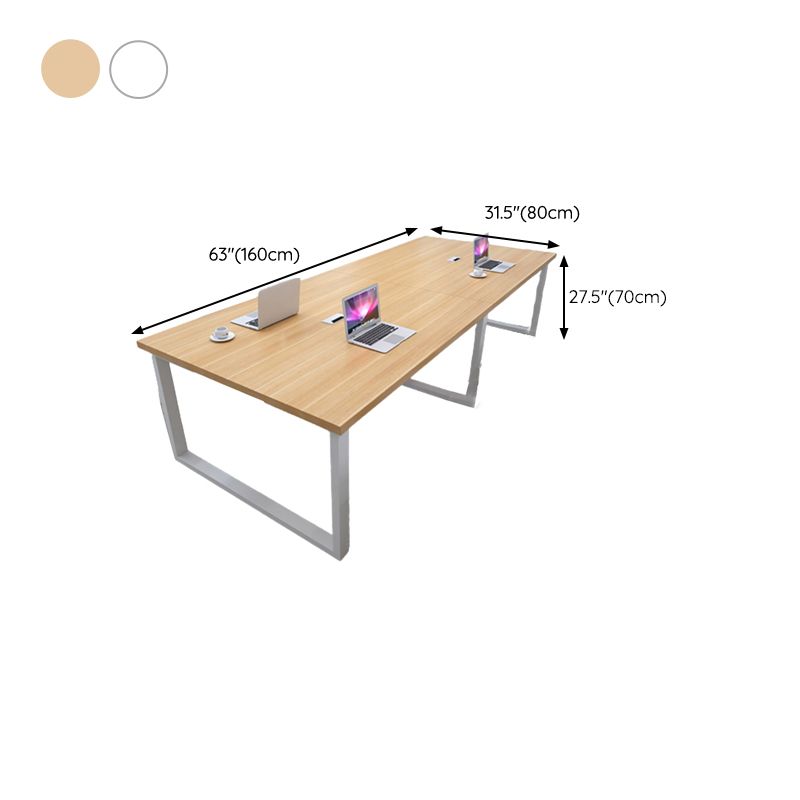 Contemporary Office Desk Manufactured Wood Rectangle Writing Desk