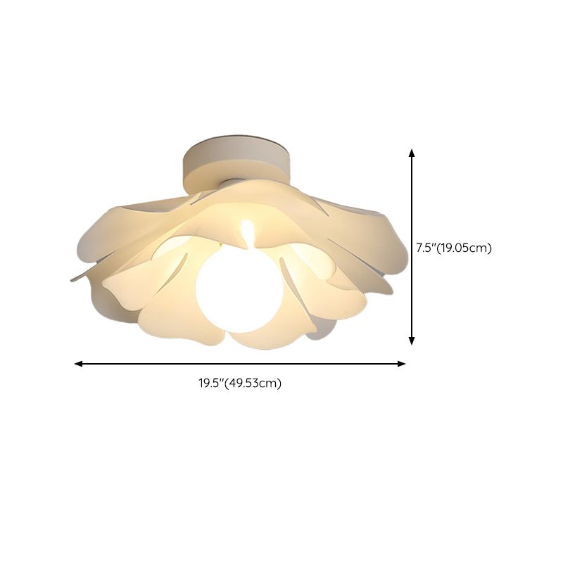 Modernism Acrylic Ceiling Light White Flush Mount Lighting for Foyer